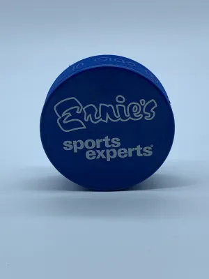 ERNIE'S SPORTS EXPERTS BRANDED 4OZ BLUE PUCK