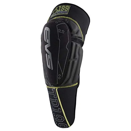EVS Sports Unisex-Child TP199 Knee Pad (Black/Hi-Viz Yellow, Youth)