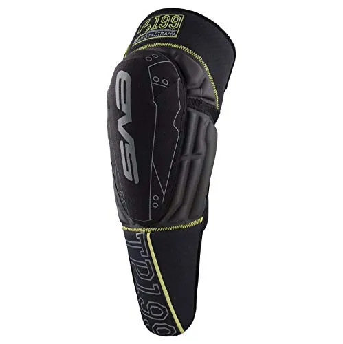 EVS Sports Unisex-Child TP199 Knee Pad (Black/Hi-Viz Yellow, Youth)