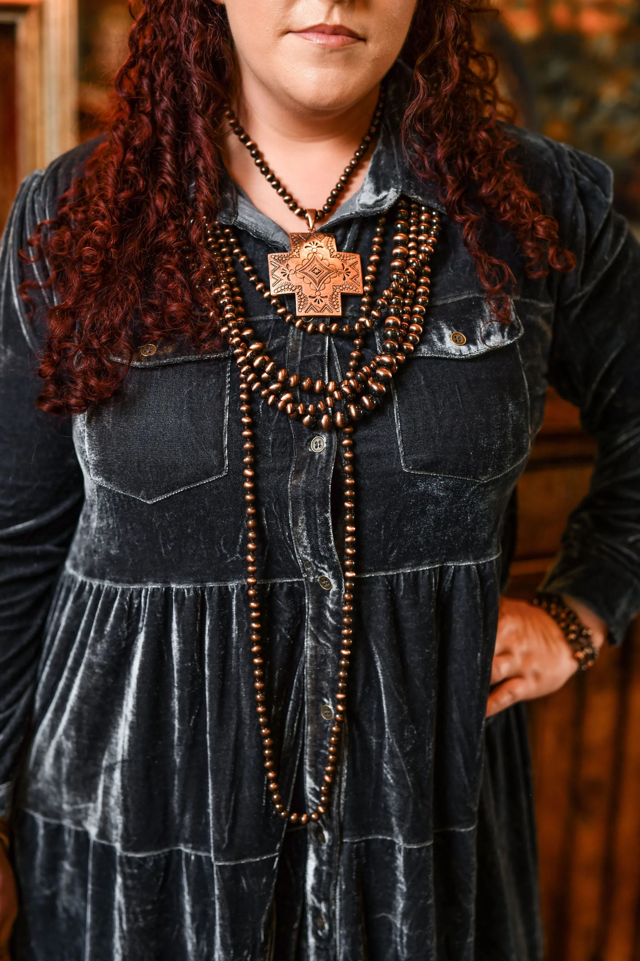 Fashion Copper Cross Pendant