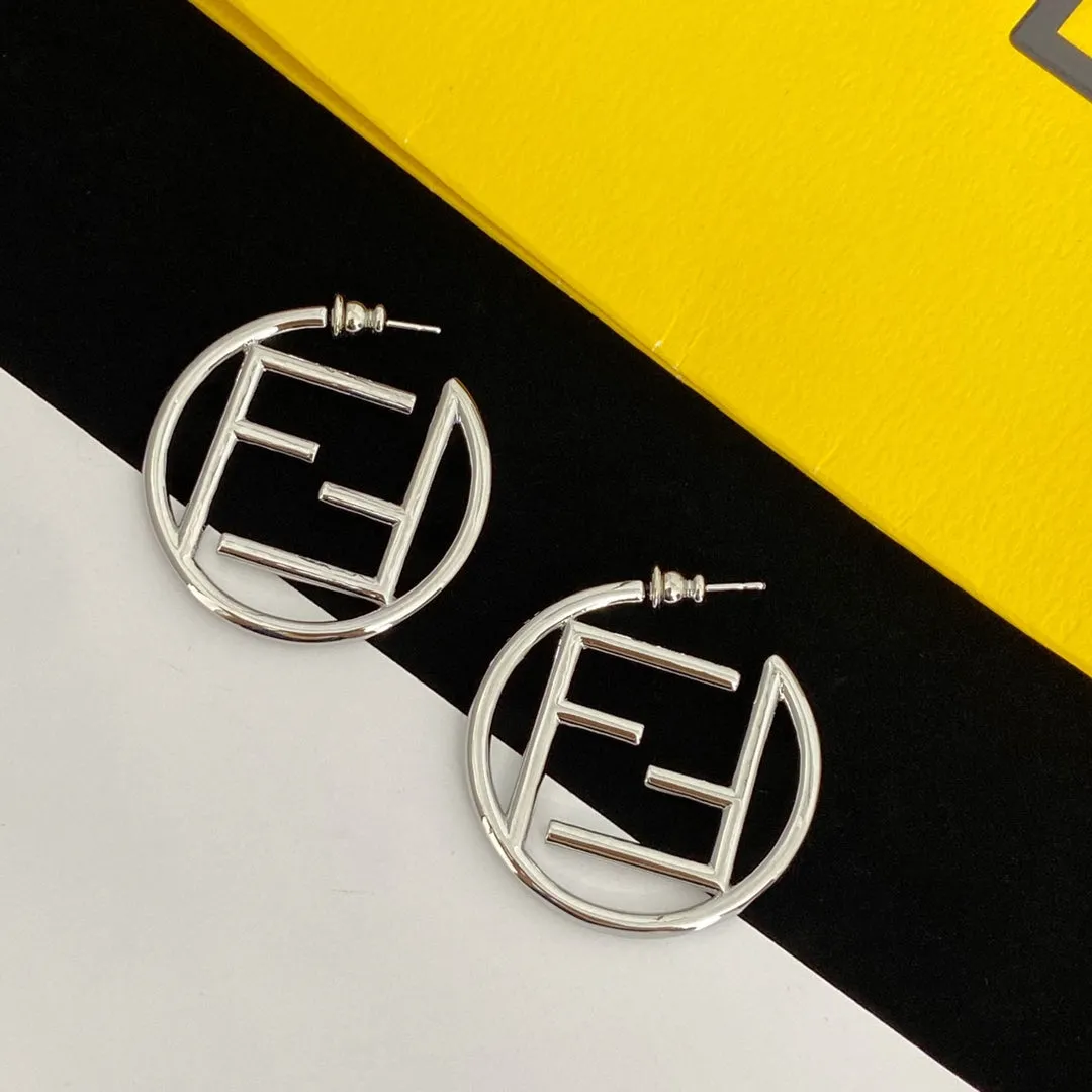 Fashion FF Hollow Earrings