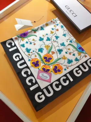 Fashion GG printed silk scarf
