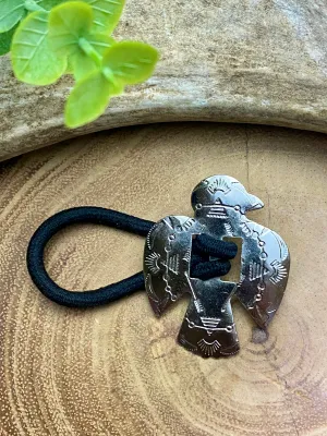Fashion SiIver Thunderbird Hair Tie