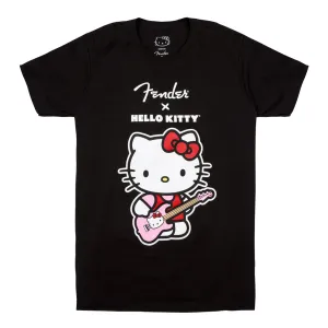 Fender Hello Kitty Front Logo Black Tee XL