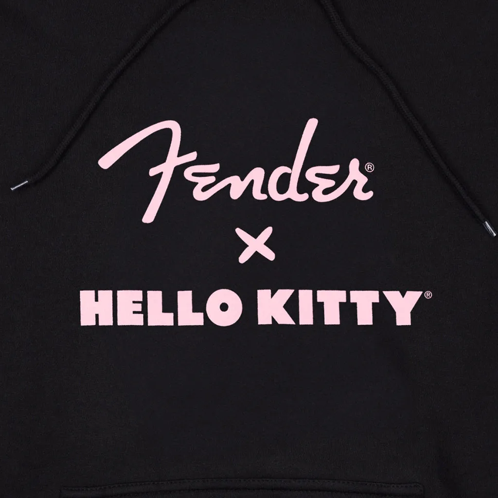 Fender Hello Kitty Logo Black Hoodie Small