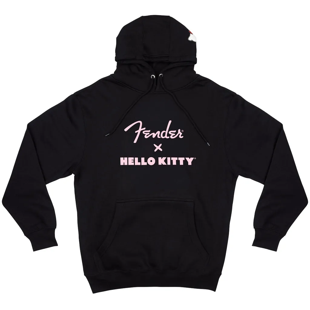 Fender Hello Kitty Logo Black Hoodie Small