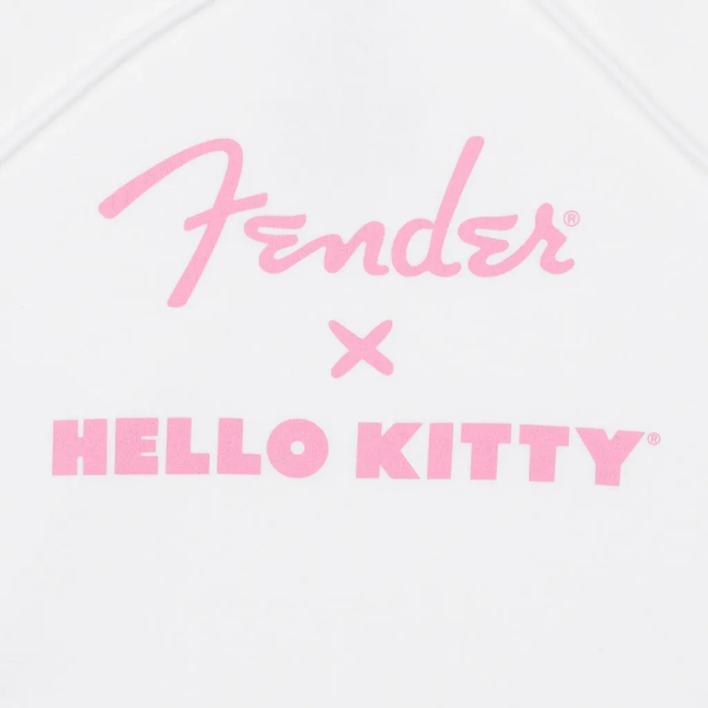 Fender Hello Kitty SL Logo White Hoodie Large