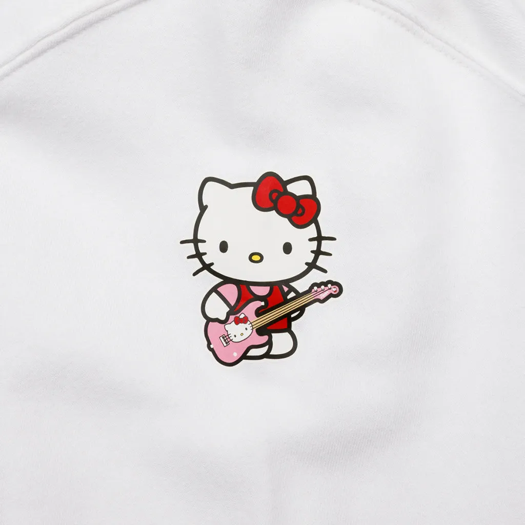 Fender Hello Kitty SL Logo White Hoodie Large