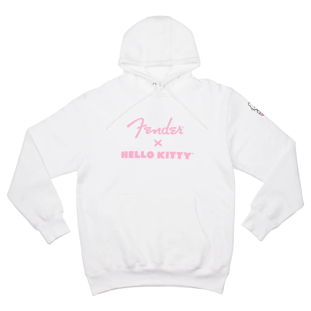 Fender Hello Kitty SL Logo White Hoodie Large