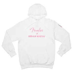 Fender Hello Kitty SL Logo White Hoodie Large