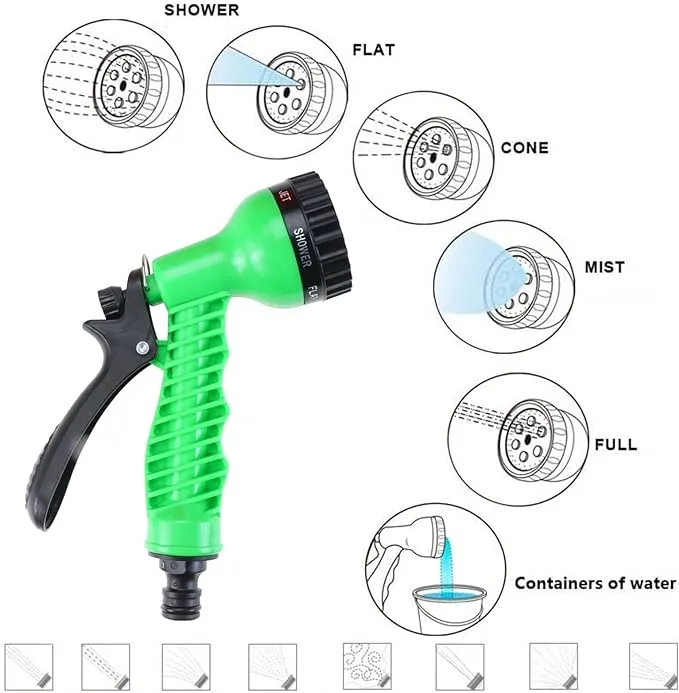 Finderomend Portable Shower for Camping with 7 Spray Modes, Hand Press Camping Shower with Removable Hose and Shower Head,5L