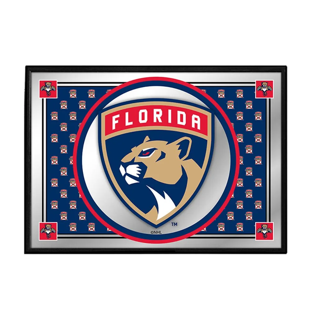 Florida Panthers: Team Spirit - Framed Mirrored Wall Sign