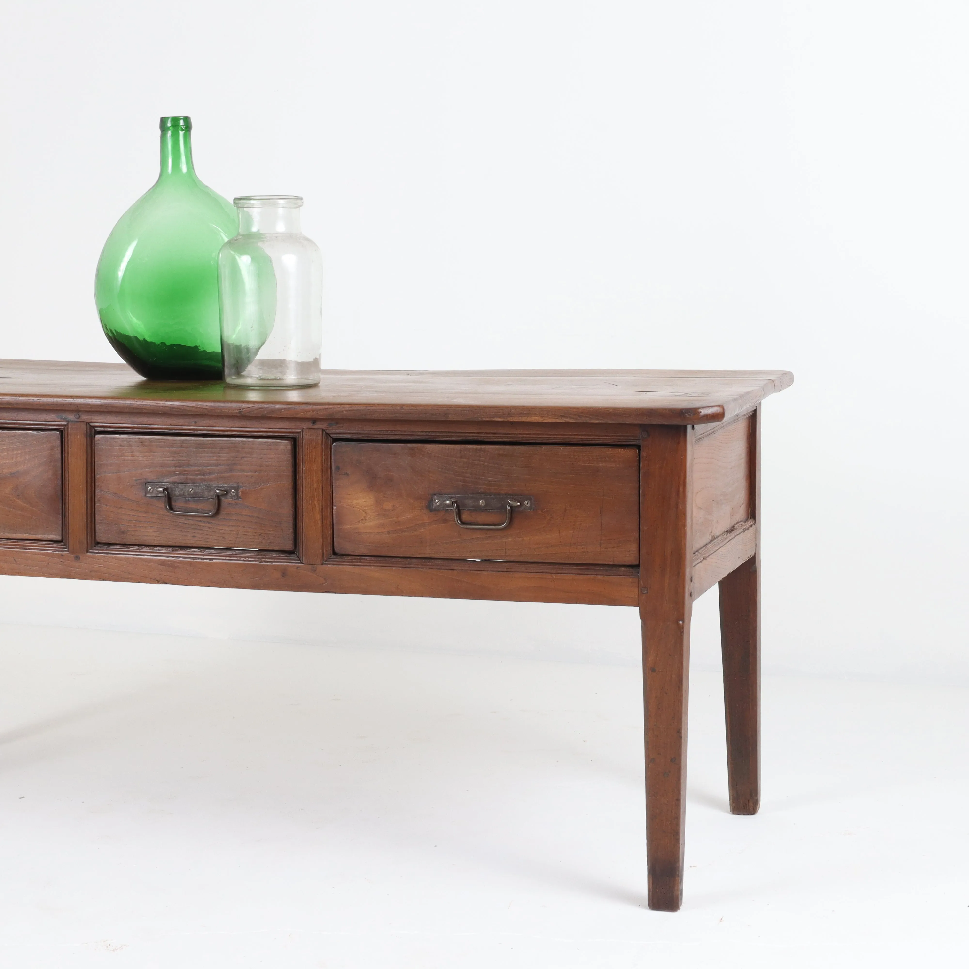 French Antique Fruitwood Server / Sideboard c1860