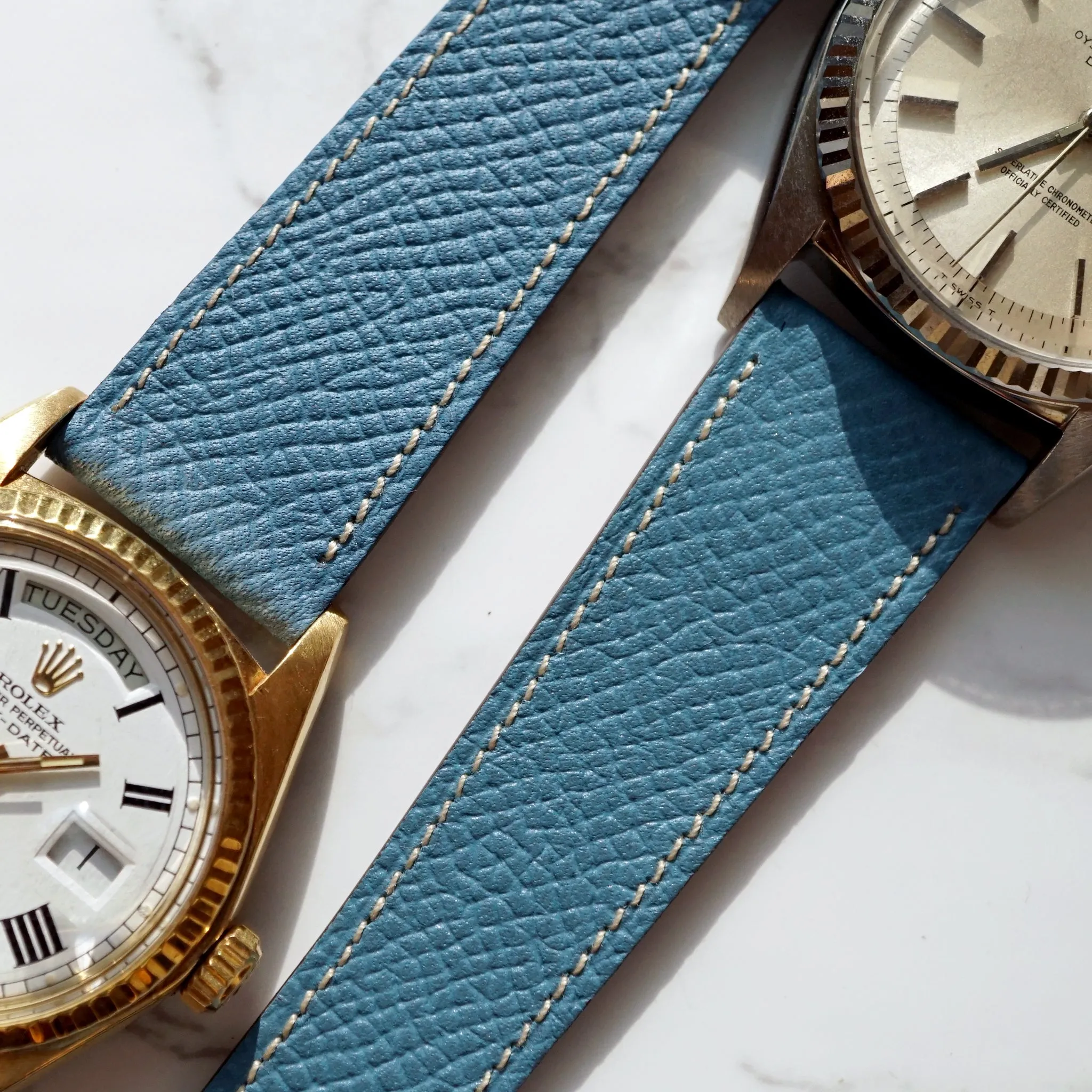 FRENCH BLUEJEAN GRAINED CALF STANDARD STRAP