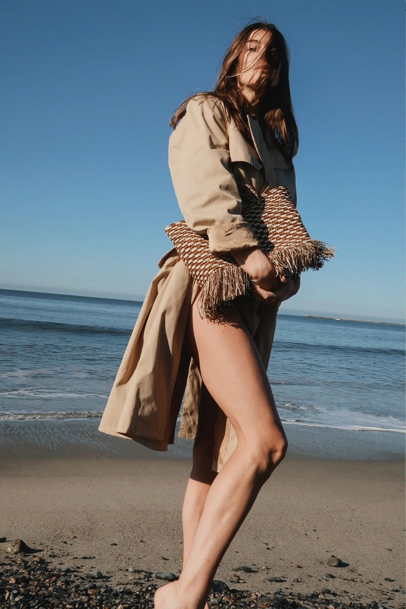 Freya Fringe Straw Handbag