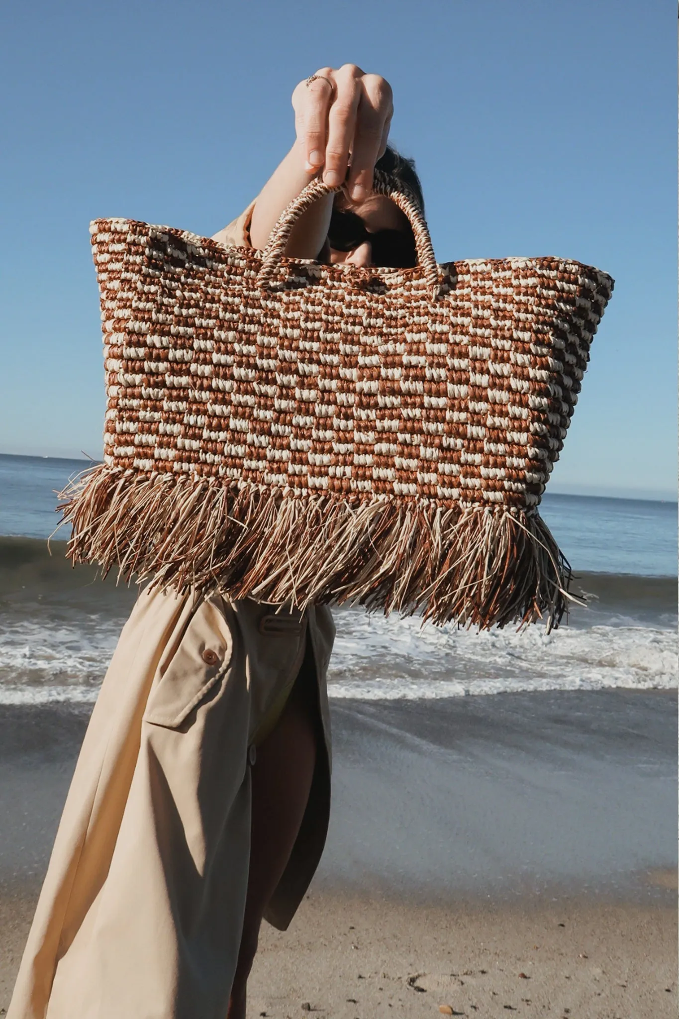 Freya Fringe Straw Handbag