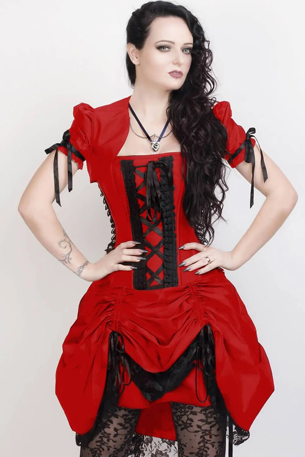 Fyodor Victorian Inspired Corset Dress with Bolero