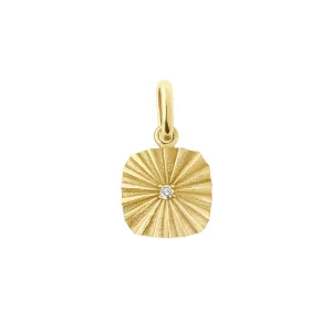 GIGI CLOZEAU- Classic Miss Gigi Lumiere Pendant- Yellow Gold & Diamond