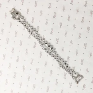 Glittering Mid Century Glamour Rhinestone Bracelet