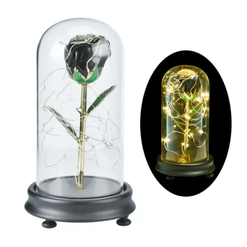 Gold Dipped Rose Dome – The Timeless Gift of Elegance