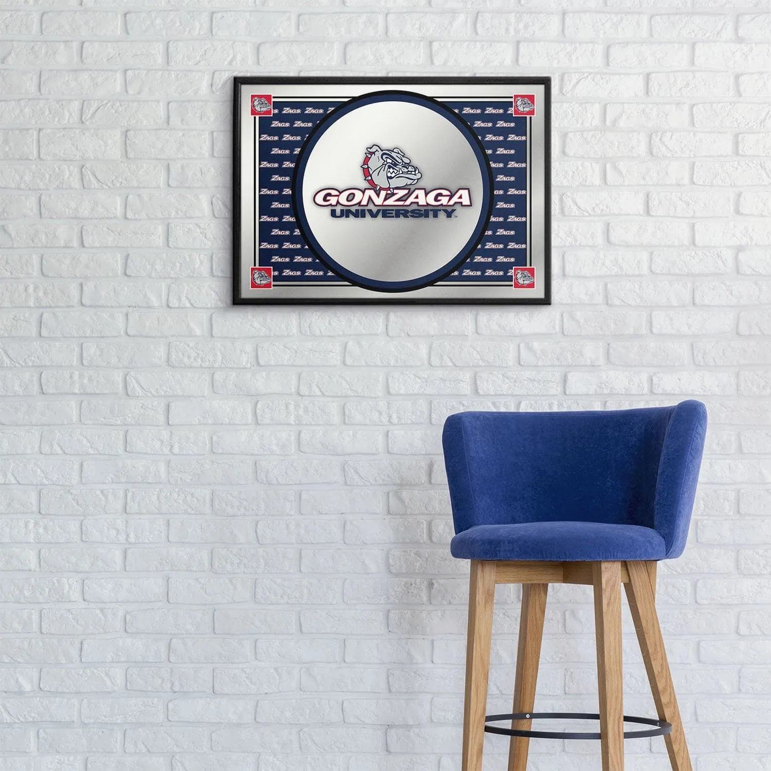 Gonzaga Bulldogs: Team Spirit - Framed Mirrored Wall Sign