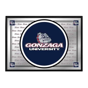 Gonzaga Bulldogs: Team Spirit - Framed Mirrored Wall Sign