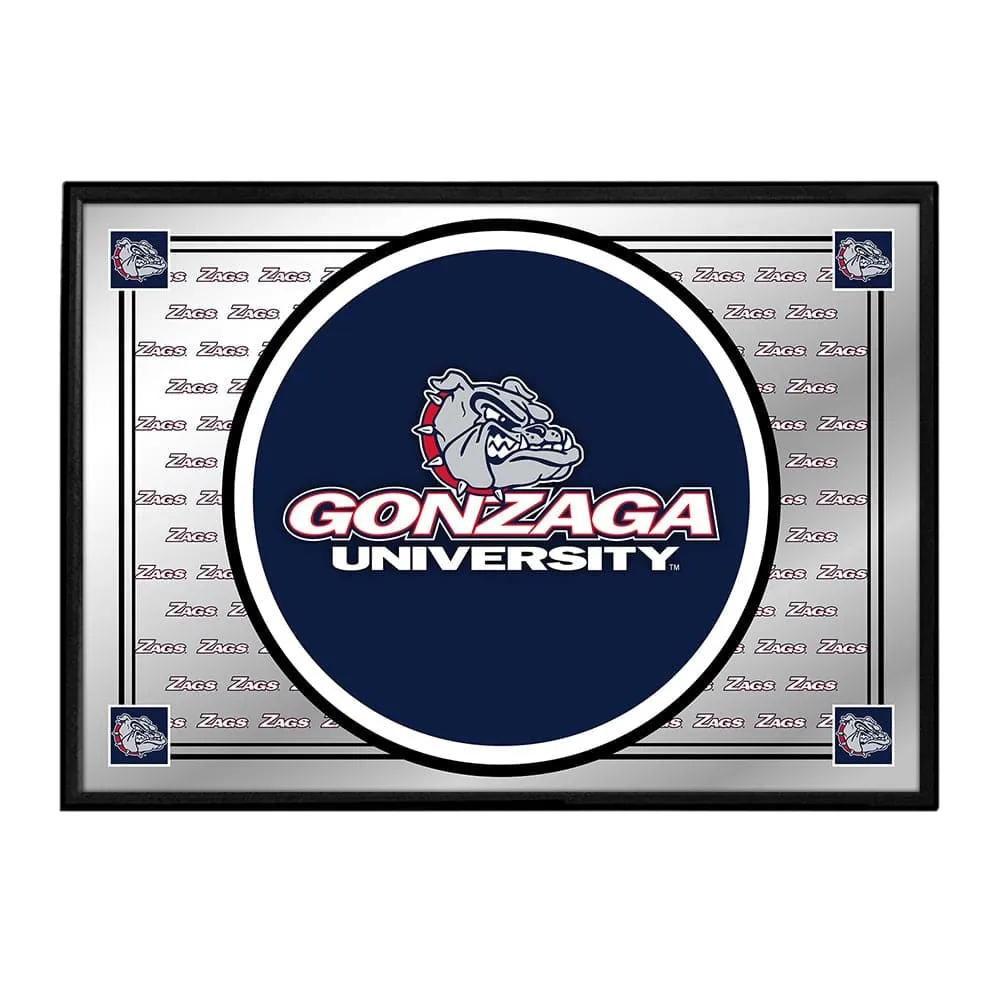 Gonzaga Bulldogs: Team Spirit - Framed Mirrored Wall Sign