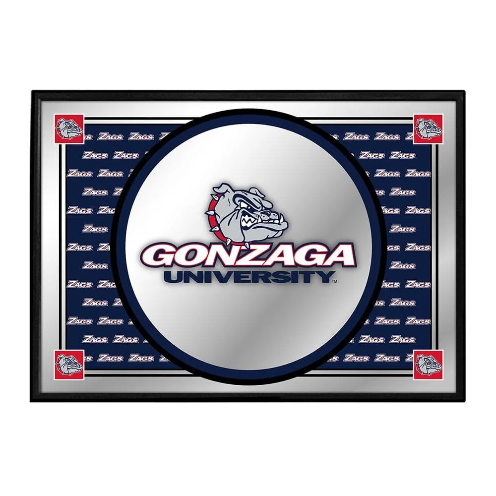 Gonzaga Bulldogs: Team Spirit - Framed Mirrored Wall Sign