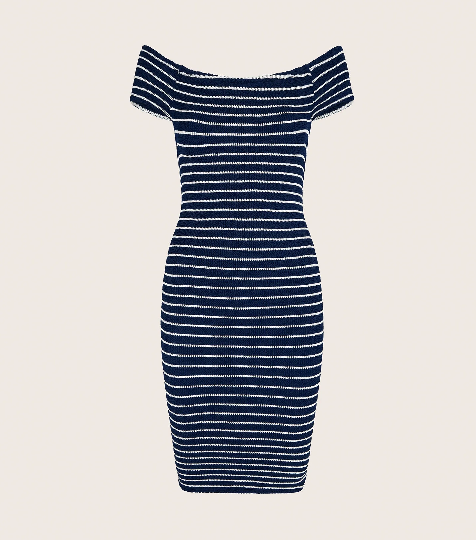 Grace Dress - Navy/White Stripe