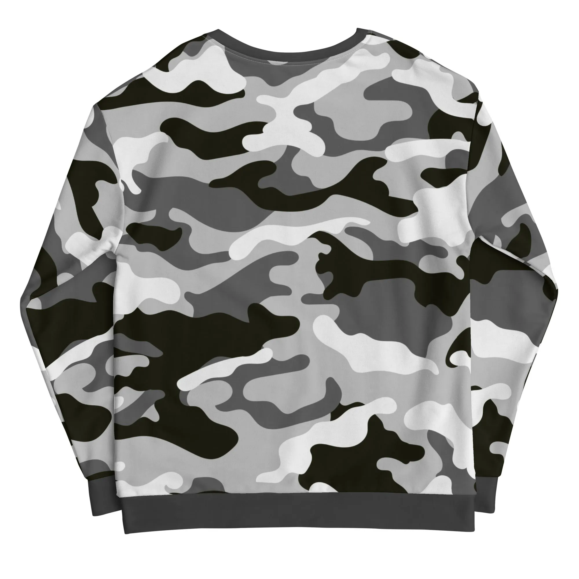 Grey Camo - Inspired By Zendaya - Sustainably Made Unisex Sweatshirt