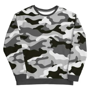 Grey Camo - Inspired By Zendaya - Sustainably Made Unisex Sweatshirt