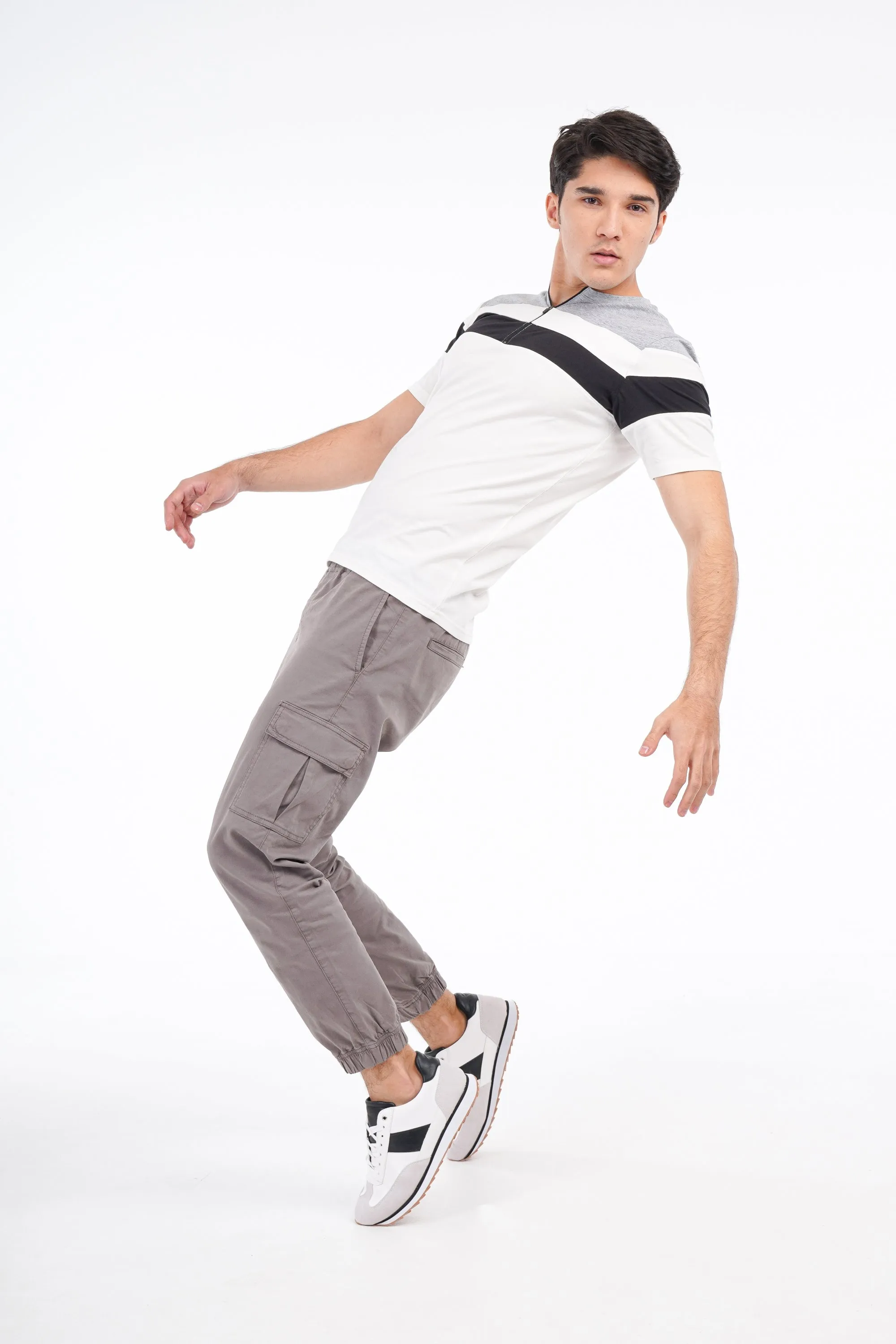 Grey Zipper T-Shirt