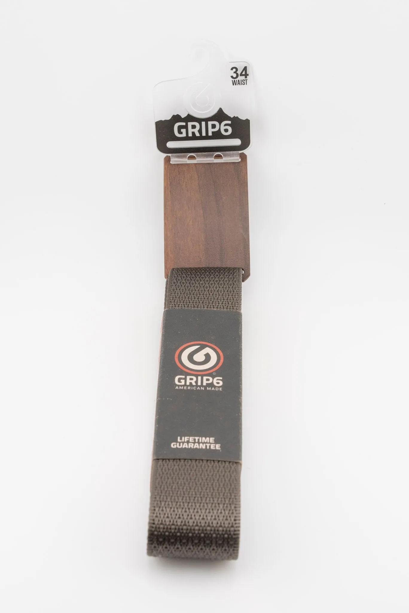 GRIP6 Walnut Buckle and Belt