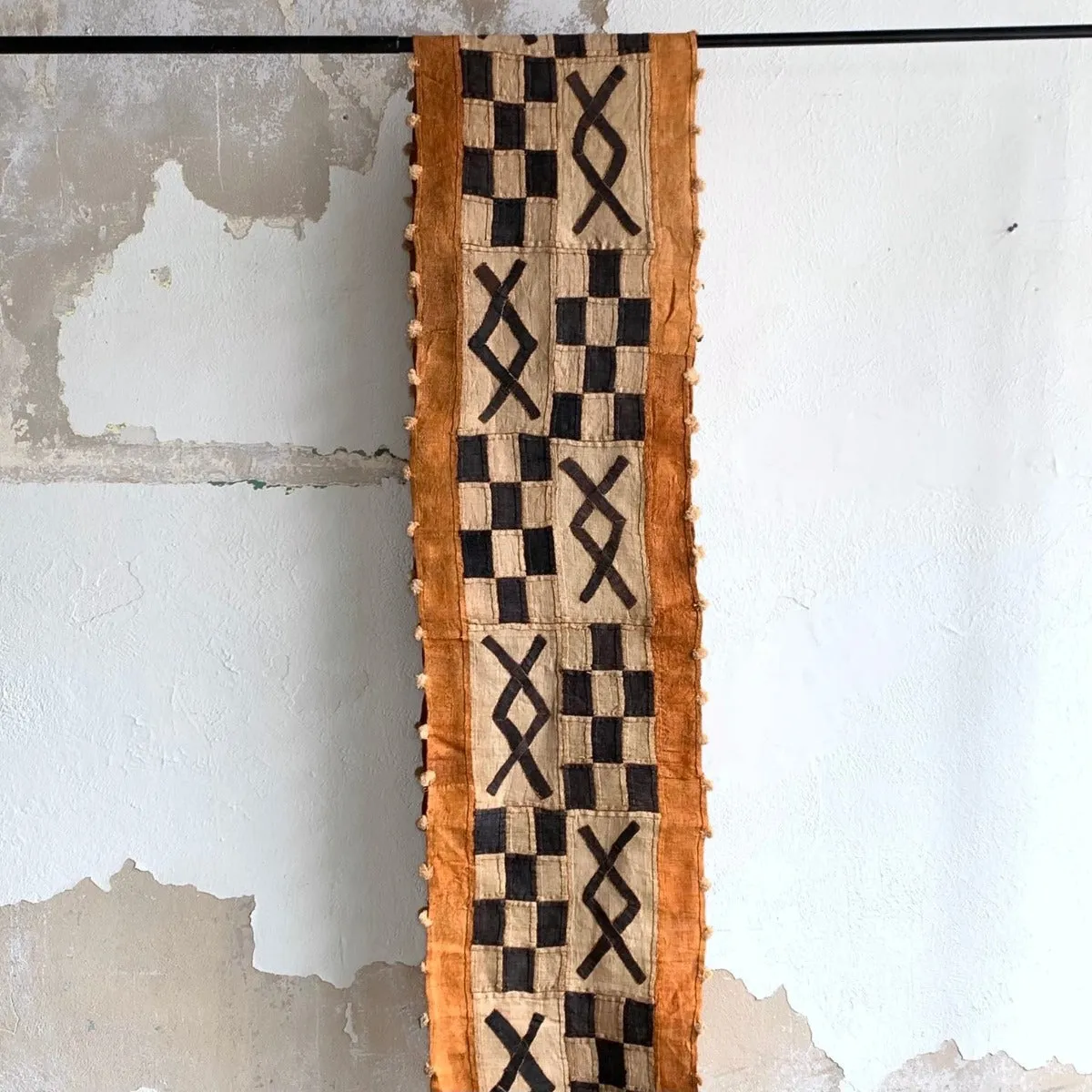 Handwoven Vintage Kuba Cloth  (#5649 | 19 x 139")