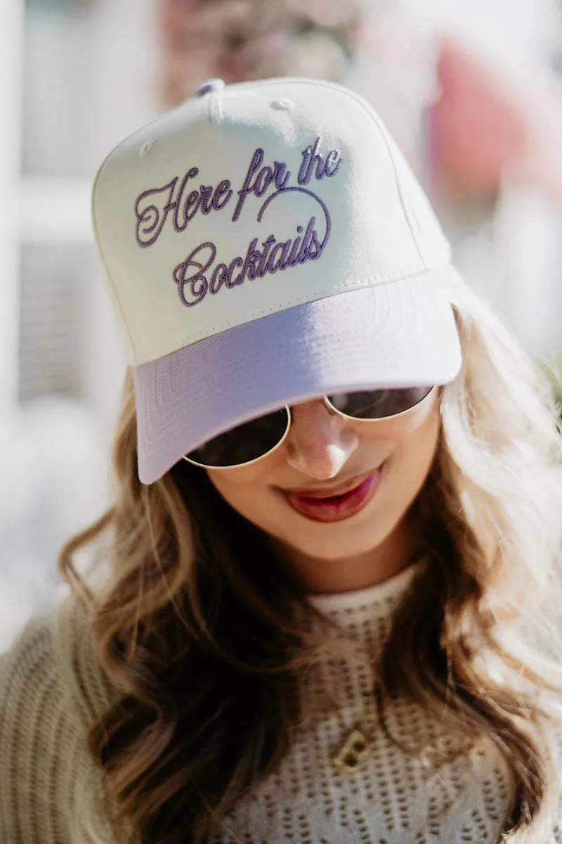 Here For The Cocktails Two Toned Vintage Hat