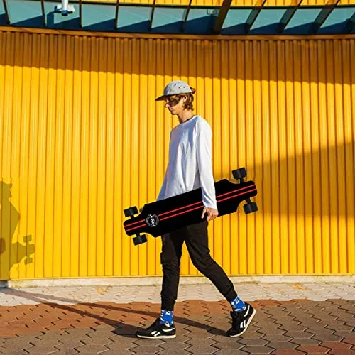 Hiboy S22 Electric Skateboard Dual Brushless Motor Longboard with 18.6MPH Top Speed, 12.5Miles Range and Remote Control for Commuters and College Students