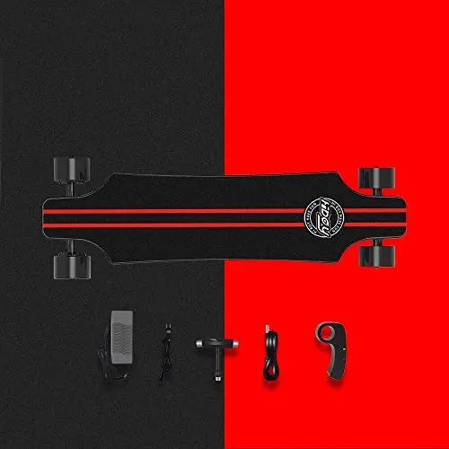 Hiboy S22 Electric Skateboard Dual Brushless Motor Longboard with 18.6MPH Top Speed, 12.5Miles Range and Remote Control for Commuters and College Students