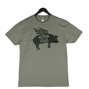 High On The Hog - Unisex Crewneck Shirt - Military Green