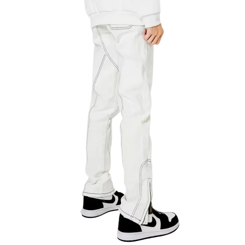 High Street Solid Color Slim Jeans