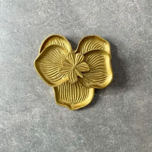 Home Artisan Arden Golden Orchid Flower Wall Sculpture - Small
