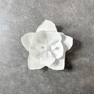 Home Artisan Calston White Poppy Flower Wall Sculpture - Small