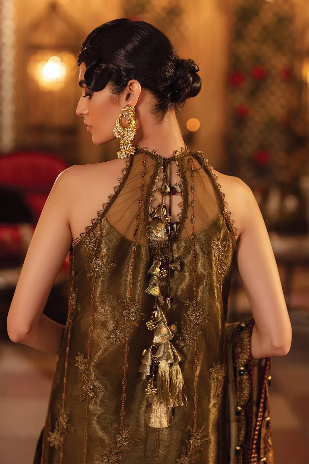IMC-07 GOLDEN DAYS-3PC |  Iznik Meraki Luxury Chiffon Collection 2021 | Unstitched Embroidered Luxury Chiffon Suits