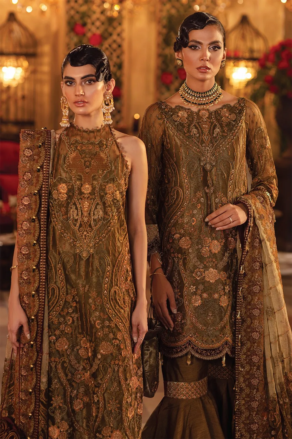 IMC-07 GOLDEN DAYS-3PC |  Iznik Meraki Luxury Chiffon Collection 2021 | Unstitched Embroidered Luxury Chiffon Suits