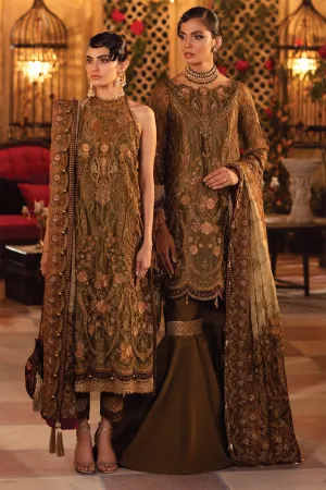IMC-07 GOLDEN DAYS-3PC |  Iznik Meraki Luxury Chiffon Collection 2021 | Unstitched Embroidered Luxury Chiffon Suits