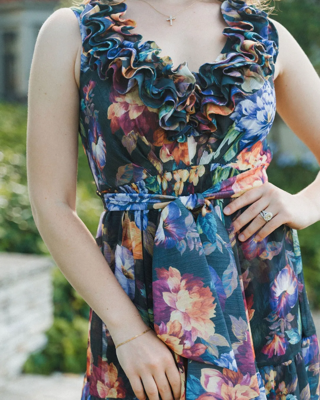 In Bloom Knee Length 3/4 Sleeves Dress