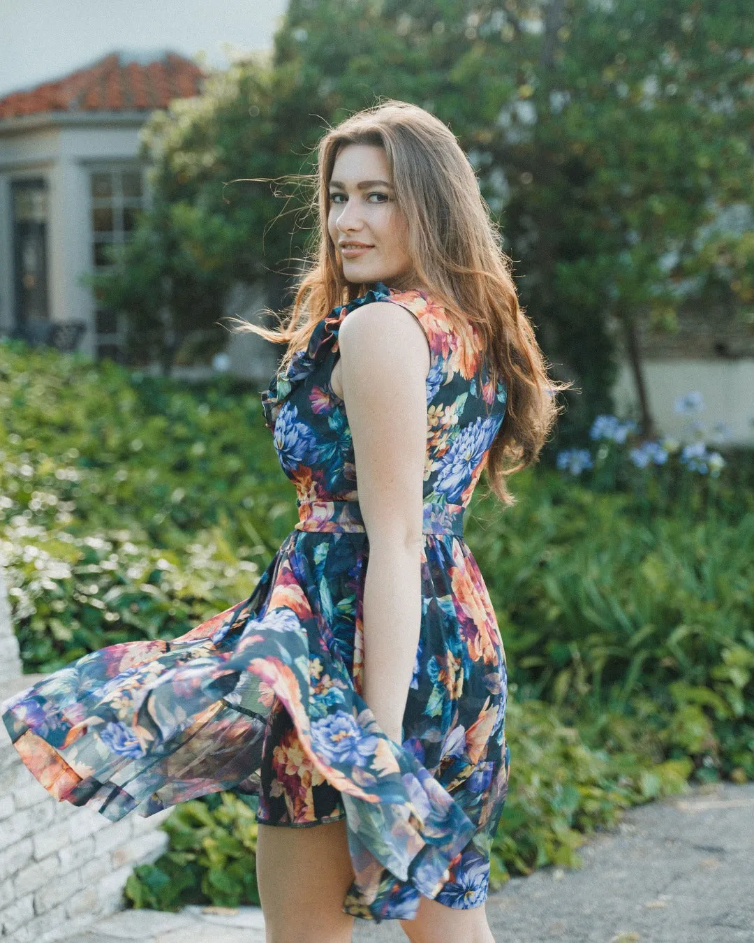In Bloom Knee Length 3/4 Sleeves Dress