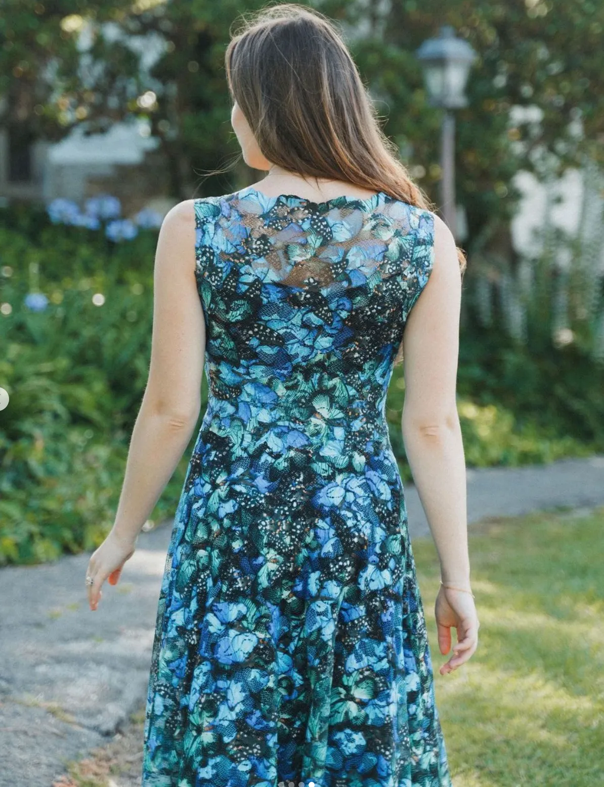 In Bloom Knee Length 3/4 Sleeves Dress