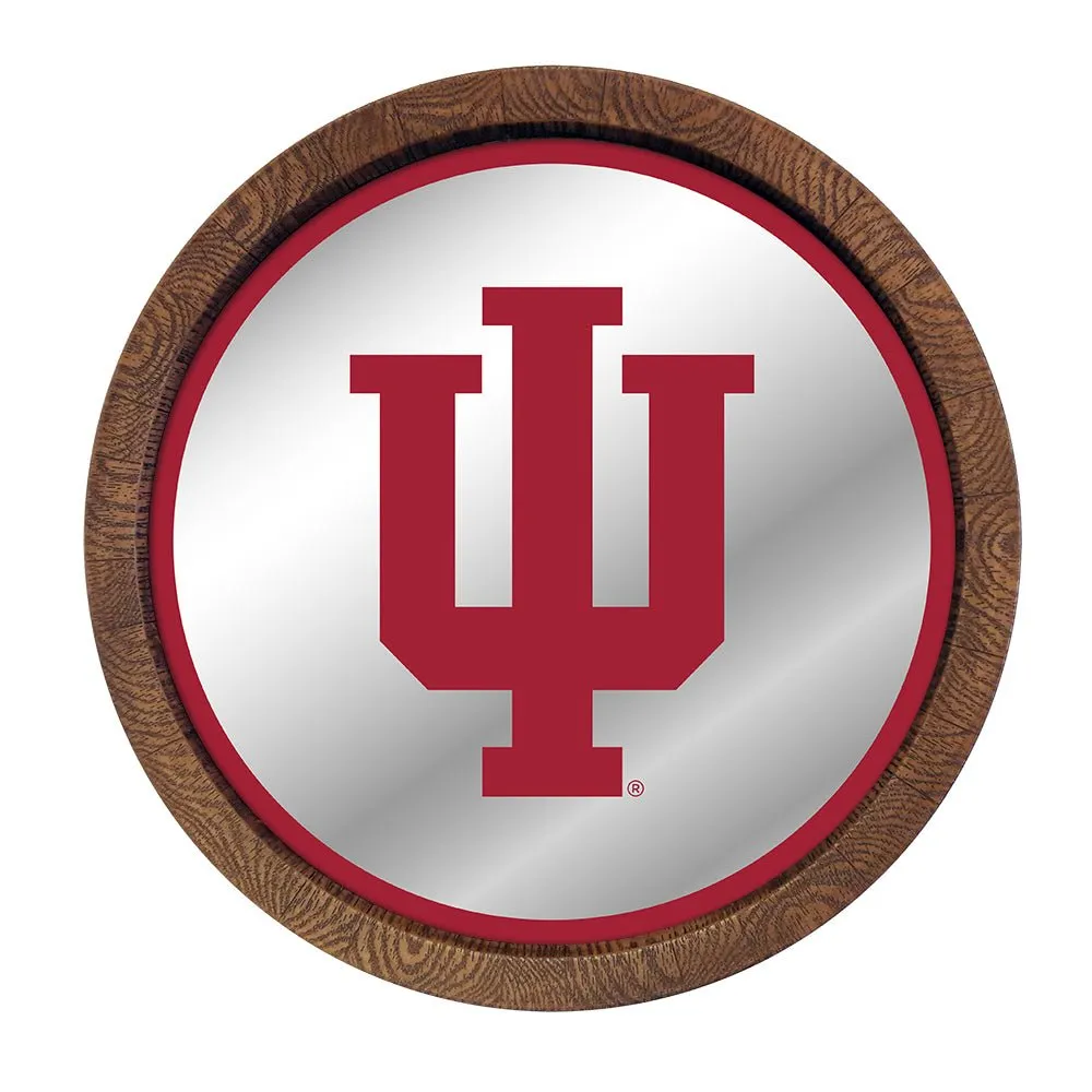 Indiana Hoosiers: Mirrored Barrel Top Mirrored Wall Sign