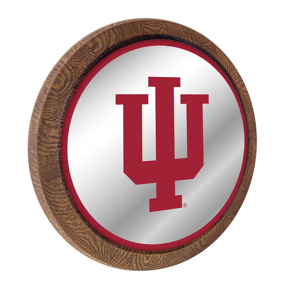 Indiana Hoosiers: Mirrored Barrel Top Mirrored Wall Sign