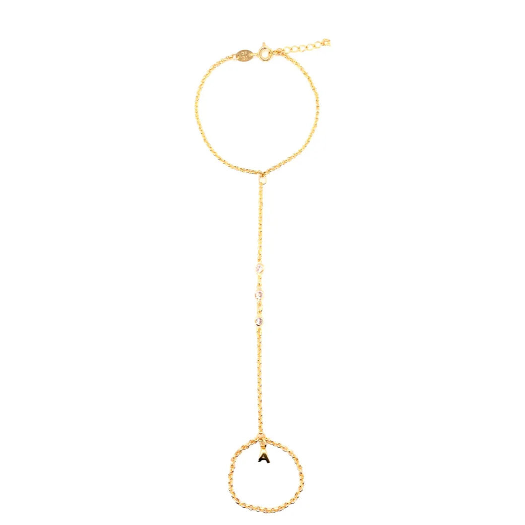Indira Initial Hand Chain